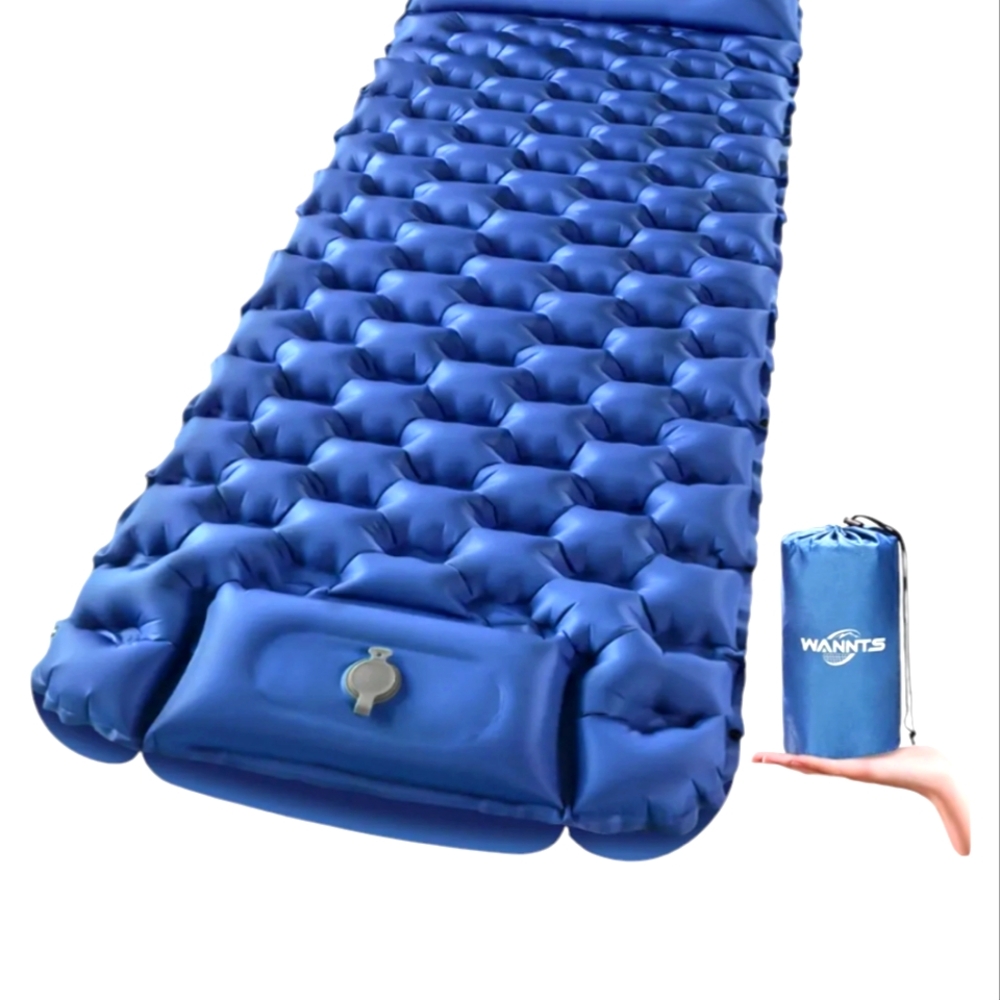 Sleeping Pad WANNTS Ultralight Inflatable Sleeping Pad for Camping OPEN BOX NEW